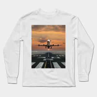 Plane Takeoff Long Sleeve T-Shirt